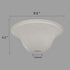 Giluta Floor Lamp Glass Shade Replacement Globe -Fitting Opening 1.625" Modern Alabaster Style Light Fixture Shade, Height: 4.2 inch, Width: 9.5 inch. Lipless