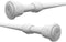 Tension Rods, WindBreath 16" by 28" Pack of 2 Spring Tension Rods Shower Adjustable Closet Rod, White