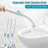 Strnek Disposable Toilet Cleaning Brush Washable Toilet Brush Toilet Pure Cotton Replaceable Concentrated Detergent Head for Home Bathroom