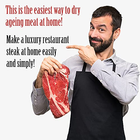 Artisan Meat Lab - Dry Age Bags for Meat, Ribeye, Beef Steak, Sirloin, Brisket, BBQ - Dry Aging Meat at Home Made Easy - 3 Dry Aged Bags 2-18lb 12x24in