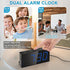 Loud Alarm Clock for Heavy Sleepers,Vibrating Alarm Clock for Hearing Impaired Deaf,Annoying Alarm Clock,USB Port,Dual Alarm with Snooze,7" Large Dimmable LED Display,Battery Backup,Easy to Use,DST