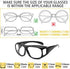 SHEEN KELLY Anti Blue Rays Glasses Fit Over Glasses Wrap Arounds Goggles Blue Light Blocking Reflection for computer Games Glasses TV