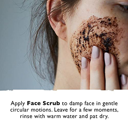 UpCircle Coffee Face Scrub - Citrus Blend For Normal + Dry Skin 3.5oz- Shea Butter, Coconut + Rosehip Oil - Natural, Vegan Face Exfoliator For Soft, Smooth Skin
