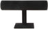 TENINYU Hovering T-Bar Bracelet Necklace Earring Bangle Pendants Anklet Tower Watch Key Jewelry Display Stand for Home Organization (Black Velvet)