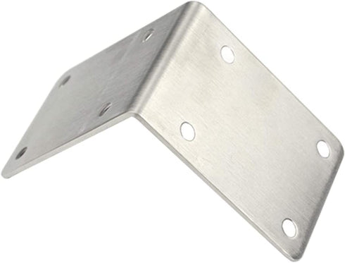 TOVOT 4 PCS 2.68 inch X 2.68 inch Stainless Steel Shelf Support Brace Corner Angle Brackets Angle Code w/Screws for Wooden Furniture