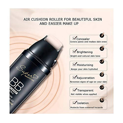 BIOAQUA BB Cream Thin Concealer Flawless Super Beautiful Face Bare Makeup Cover Pores Keep Your Skin Hydrated (#02 IVORY WHITE)