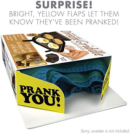 Prank Pack, Wake & Bake Prank Gift Box, Wrap Your Real Present in a Funny Authentic Prank-O Gag Present Box | Novelty Gifting Box for Pranksters