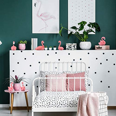 25 Pieces Flamingo Cake Decorations Mini Flamingo Miniature Figurines DIY Handmade Decor Ornaments for Flamingo Party Bridal Wedding Car Accessories