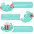 EVERMARKET Push Pop Bubbles Fidget Sensory Toy,Bubble Popper Stress Reliever Silicone Squeeze Toy Anti-Anxiety Tools,a Great Way to Relax and Keep Busy for Kids and Adults(Stitch,Blue)