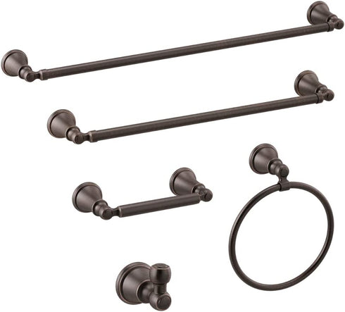 Delta Faucet 73246-RB Woodhurst Towel Ring, SpotShield Venetian Bronze