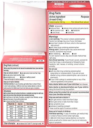 Tylenol Children's Liquid (4 fl. oz) & Chewable (24 ct), Pain Relief, Grape, 2 pc Bundle