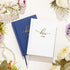 Sherr 2 Pieces Wedding Vow Books His and Her Vow Books with Gold Texture Wedding Keepsake Vow Books for Newlyweds Couple Wedding Present Engagement Bridal Shower, 5.5 x 3.9 Inch, White and Navy-Blue