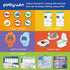 90 Pack Toilet Targets for Boys, Potty Training Flushable Dinosaur Target, 2 x 2 Inch Pee Targets for Boys, 100% Biodegradable and Sewage Safe