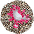 allydrew Reusable Women's Waterproof Shower Caps for Long Hair, Leopard