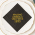 Crisky 90th Birthday Disposable Napkins Black and Gold Dessert Beverage Cocktail Cake Napkins 90th Birthday Decoration Party Supplies for Man Making Great Since 1933, 50 Pack 4.9"x4.9" Folded