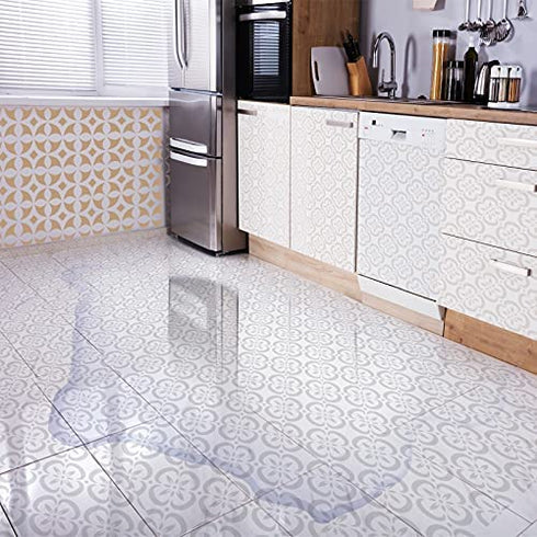 9 Pieces Floor Painting Stencils Large Tile Stencils Wall Drawing Pattern Templates Floor Stencils Kit in 9 Styles for Painting Linoleum Floor Wall Wood Tiles Cement Decor (Simple Style,6 x 6 Inch)