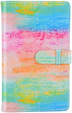 Sunmns Colorful Wallet PU Leather Photo Album Compatible with Fujifilm Instax Mini 11 9 8 90 8+ 26 7s Instant Camera Film, Polaroid Snap Zip Z2300 PIC-300 Film (Rainbow)