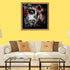 Bimkole 5D Diamond Painting Kits Skull Skeleton Couple, Full Drill Beauty Death DIY Rhinestone Embroidery Set Paint with Diamonds Art by Number Kits Cross Stitch Home Wall Craft Decoration (12x12in)