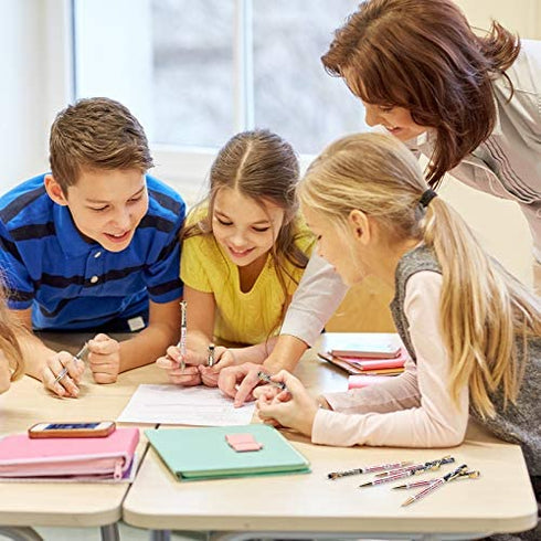 12 Pieces American Flag Pen Independence Day Ballpoint Pens Patriotic Writing Pens with Clip Black Ink Pens for 4th of July, Office Supplies, Souvenir, Present