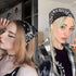 6 Pack Hair Scarf Headband for Women - Elastic Hair Kerchief Boho Triangle Bandana Head Scarf with Clips Non Slip Leopard Print Hair Scarves for Girls