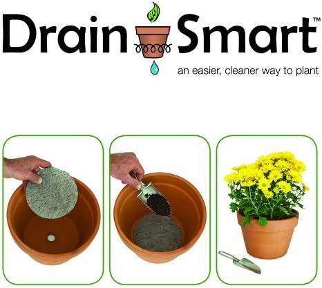 Drain Smart 6” 5-Pack Drainage Discs - Perfect for Indoor/Outdoor Potted Plants | Container Gardening | Planter Liners Minimize Root Rot | Made in The USA