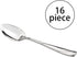 Nicesh 16-Piece Stainless Steel Dinner Spoons, 8.19-Inch