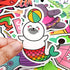 QTL Water Bottle Stickers for Girls Stickers for Teens Girls Kids for Hydroflask Stickers Waterproof Stickers for Girls Hydro Flask Stickers VSCO Girls Stickers Packs 50Pcs