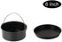 2pcs/set Universal Air Fryer Accessory set Steel Pizza Pan Baking Cake Barrel For Gourmia