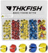 THKFISH Fishing Weights Sinkers Split Shot Fishing Weights Removable Rubber Weights B Mixed Five Sizes-80pcs