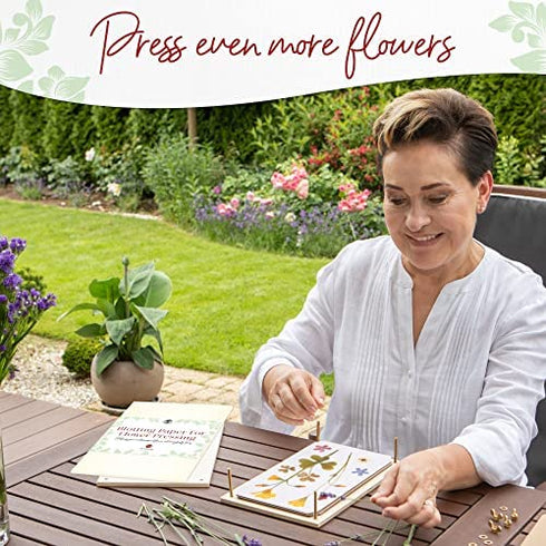 Blotting Paper for Flower Press by Berstuk® • Large A4 Flower Press Paper • Highly Absorbent and Reusable Herbarium Paper • Pack of 10 Blotting Paper Sheets