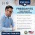 Freedavite Tiny Tablet - Moderate Multivitamin for Men and Women - Vitamin A, C, D, E, B1, B2, B6, B12, Biotin, Calcium, Zinc, Iron, Magnesium, Manganese, Copper, Selenium, Iodine - 250 Count