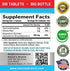 Magnesium Glycinate 400 mg - 200 Tablets - High Absorption, Non Buffered Bisglycinate Mag Supplement for Sleep, Leg Cramps, Heart, Ease Muscles, Calm Headaches for Women and Men, Non Powder Capsules