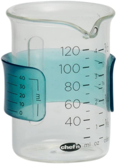 Chef'n Set of 3 Adjustable Measuring Beakers, Clear
