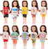 Funlight Chelsea Doll Clothes and Accessories 4 Dresses 4 Outfits 2 Shoes with Bonus 20 Rubber Band for 5.3 Inch Chelsea Doll
