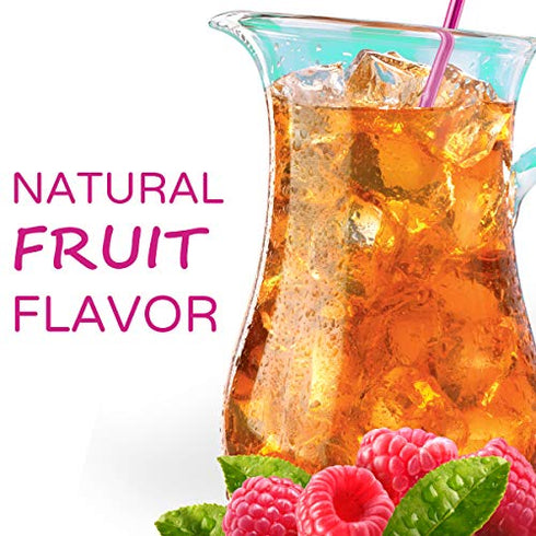 Crystal Light Sugar-Free Raspberry Iced Tea Naturally Flavored Powdered Drink Mix 72 Count Pitcher Packets