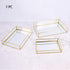 BEYST Glass Mirror Storage Tray, Rectangle Dressing Table Makeup Tray with Gold Wire, Jewelry Perfume Organizer for Vanity, Dresser, Bathroom, Bedroom