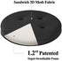 baibu Bar Stool Cushions, Super Breathable Round Bar Stool Cover Seat Cushion Black 12" - One Cushion Only