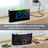Digital Alarm Clock for Bedroom - 7 Color Night Light,2 USB Chargers,7.5" Large Number Screen & Slider Dimmer,12/24 H,Battery Backup,Easy Loud Electric Alarm Clock for Heavy Sleeper,Boy&Girl Kids Teen