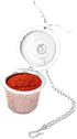 Tea Ball Infuser Stainless Steel Tea Strainer Mesh Ball Herbal Spice Filter Soup Infuser with Chain(L)