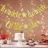 Twinkle Twinkle Little Star Banner, Twinkle Twinkle Little Star Baby Shower Birthday Party Decorations Supplies (Gold Glitter)