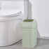 Asking 1.8 Gallon Small Trash Can with Swing-top Lid, Plastic Garbage Bin, Green