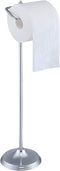 SunnyPoint Bathroom Free Standing Toilet Tissue Paper Roll Holder Stand with Reserve Function, Chrome Finish