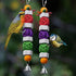 GATMAHE Bird Chewing Toy?Bird Beak and Nail Grinding Stone with Bell, Lava Rock (Pumice Stone) for African Greys Amazon Conure Budgies Parakeet Cockatiel, 2 Pack