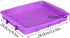 Orgrimmar 2 Pcs Silicone Rectangular Cake Pans Mold Bakeware Bread Baking Pan Non Stick Easy Demoulding Purple