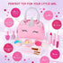 Kids Real Makeup Kit for Little Girls: with Pink Unicorn Bag - Real, Non Toxic, Washable Make Up Toy - Gift for Toddler Young Children Pretend Play Set Vanity for Ages 3 4 5 6 7 8 9 10 Years Old
