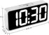 DreamSky Large Digital Alarm Clock for Visually Impaired - 8.9 Inches Big Electric Clock for Bedroom, Jumbo Number Display, Fully Dimmable Brightness Dimmer, USB Ports, 12/24H, Adjustable Alarm Volume