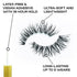 Eylure Naturals False Eyelashes Multipack, Style No. 020 Black , Reusable, Adhesive Included, 3 Pair