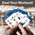Dumbbell Exercise Cards - Fitness Playing Cards With Over 50 Dumbbell Workouts - 2.5" x 3.5" (Standard Playing Card Size)