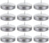 Mega Candles 12 pcs Unscented Silver Floating Disc Candles 3 Inch Diameter, Home D©cor, Wedding Receptions, Baby Showers, Birthdays, Celebrations & Party Favors