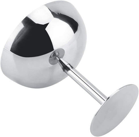 Ice Cream Cups Dessert Dish Stainless Steel Sundae Bowls for Salad Fruit Pudding(Tall)